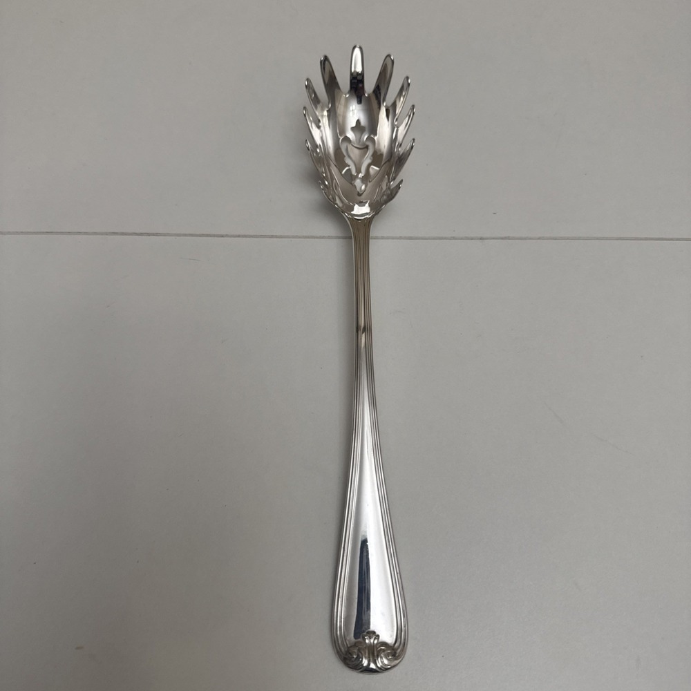 Gorham Heritage Pasta Server Slotted Silver Plate 11" Flatware Made In italy